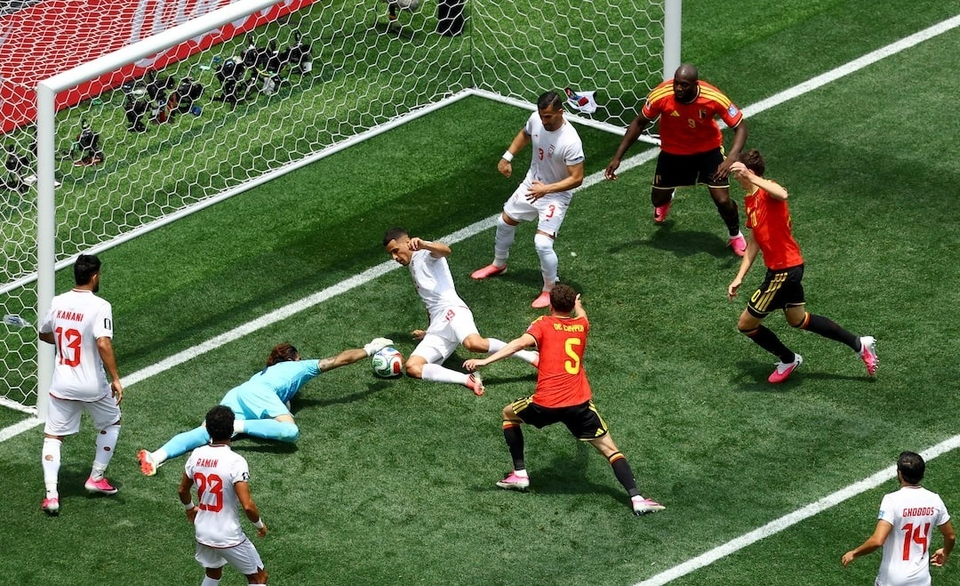 Pha cứu thua xuất thần giúp Iran cầm hòa Bỉ tại World Cup 2026 - hình ảnh - f8betvip.vip Pha cứu thua xuất thần giúp Iran cầm hòa Bỉ tại World Cup 2026 - hình ảnh - f8betvip.vip