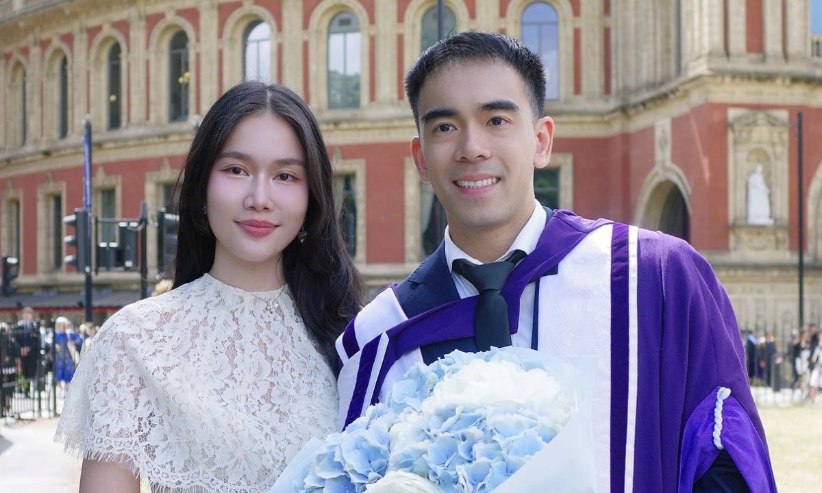 F8BET Việt Nam: Á hậu Phương Anh xúc động chúc mừng chồng tốt nghiệp tiến sĩ tại Anh - hình ảnh - f8betvip.vip